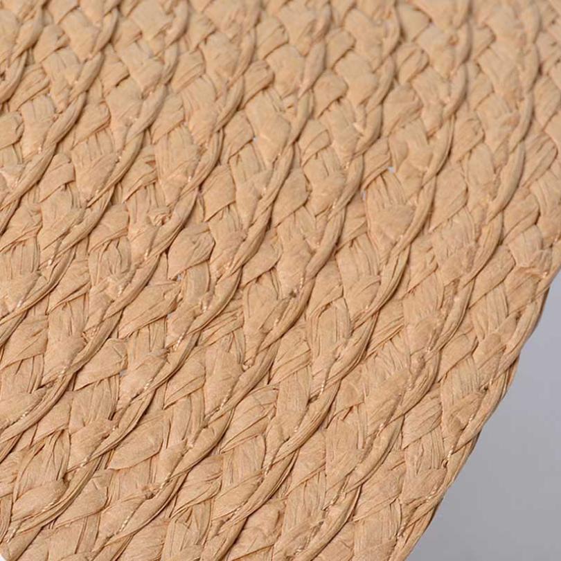 Designer Empty Top Hat Women Pleated Hair Hoop Spliced Breathable Straw Hat Outdoor Large Brim Sun Protection Summer Beach Cap