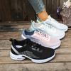 Breathable Mesh Sneakers, Lightweight Soft-soled Mesh Shoes, Women's Woven Lace-up Shoes, Suitable for Daily Outings, Running, Fitness