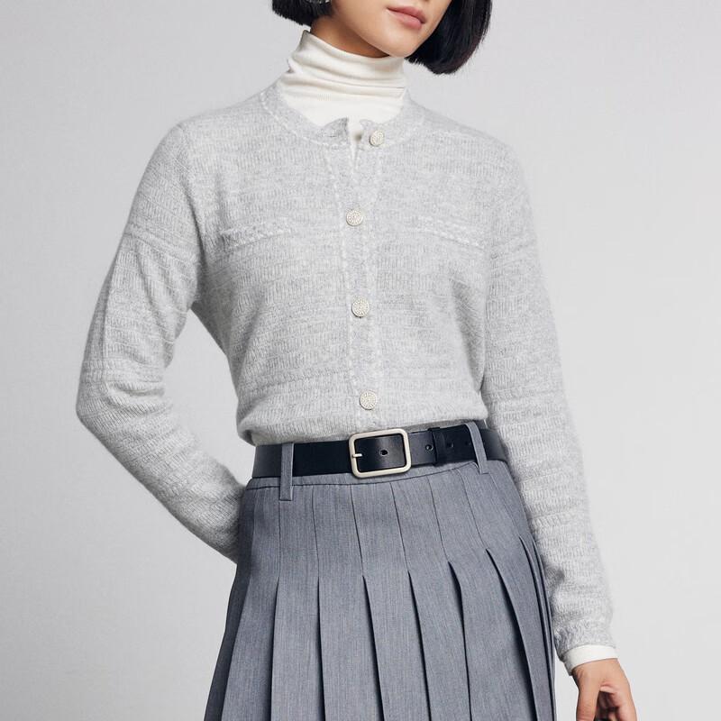 PALUOPO Women's 100% Cashmere Jacquard Cardigan