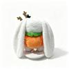 Halloween Plush Stuffed Animal, Cute Bunny with Pumpkin and Long Ears, Soft Plush Doll for Girls, Holiday Home Decor