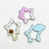 Kreativer sternförmiger Acryl-Schlüsselanhängerhaken für Taschen, personalisiertes Mädchengeschenk, langlebiger Karabineranhänger