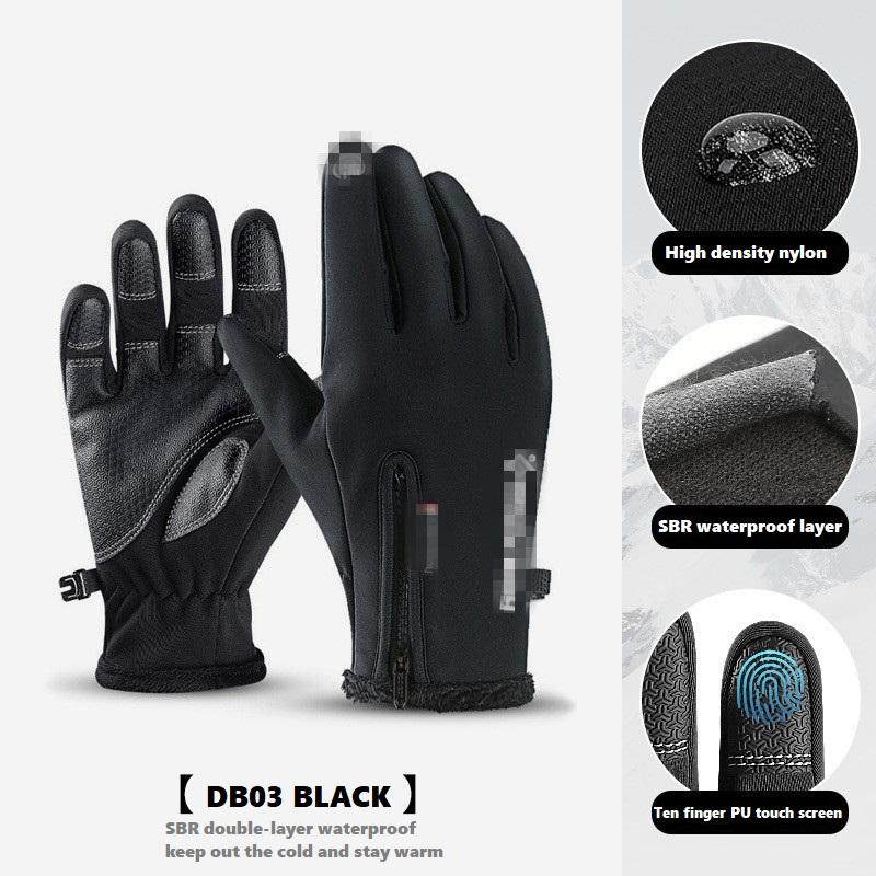 Luvas Impermeáveis para Exterior para Inverno com Tela Sensível ao Toque à Prova de Vento e Quentes