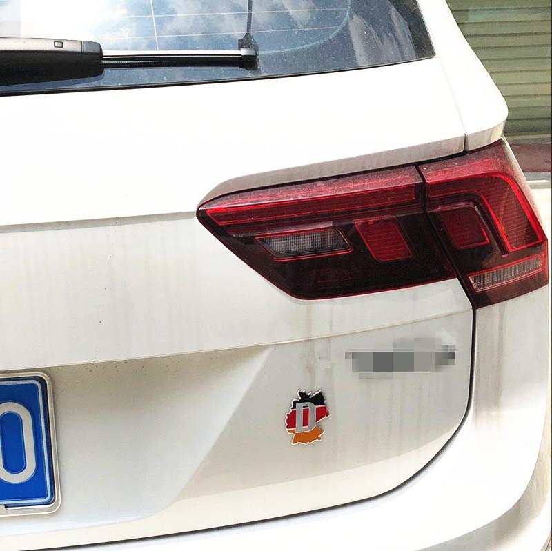 1Pc 3D Metal Germany German National Flag Badge Car Front Grill Grille Emblem Sticker Racing Sports Decal