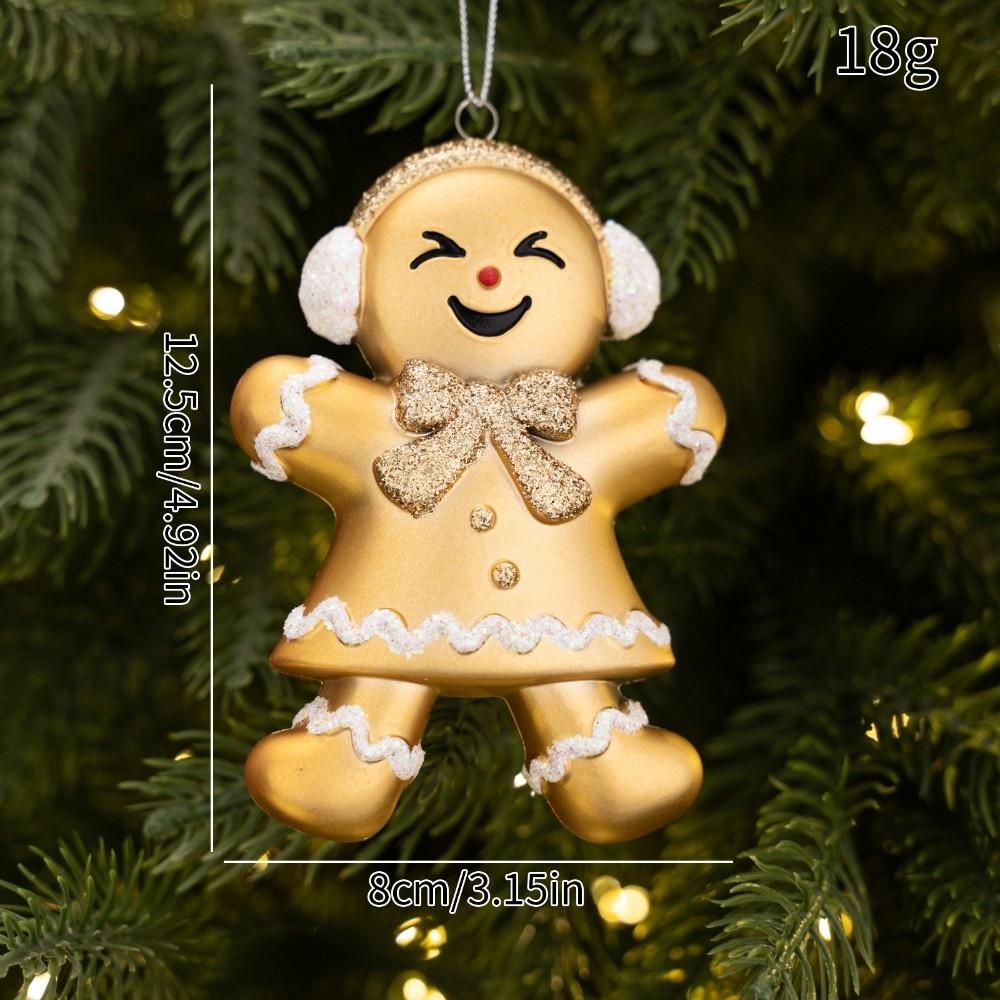 Hanging String Tree Pendant Cartoon Figurine Xmas Hanging Decor Christmas Tree Decor