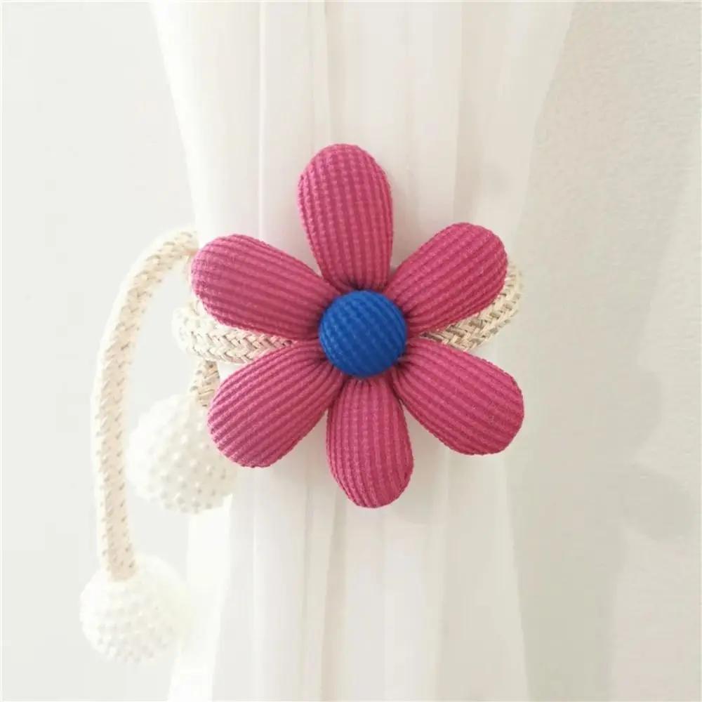 

1PC Cute Magnetic Buckle Curtain Buckle Clip Flower Shape Pearl clasp Curtain Tieback Curtain Holders Kids Room розы красного