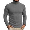 Mens Long Sleeve High Neck Thick Warm Pullover Casual Base T Shirt