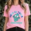 Unisexs Hangyodon Cheer Up Print Soft Cotton Summer Fashion T Shirt Casual Comfy Daily Wear Summer Top