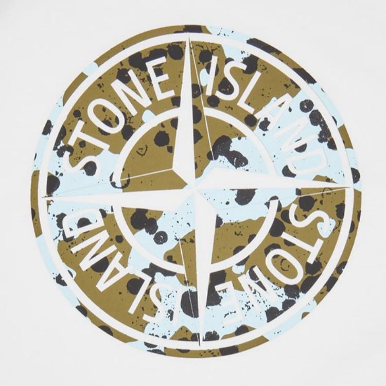 Stone Island T-Shirt Letter Round Neck Loose Short Sleeve Kids tops 791621050-V0093