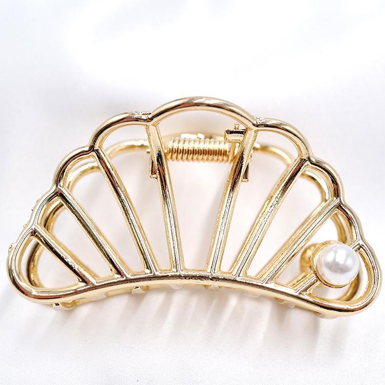 Unique Fashion Hair Accessories Ladies Geometric Metal Korean Hair Claw Clip