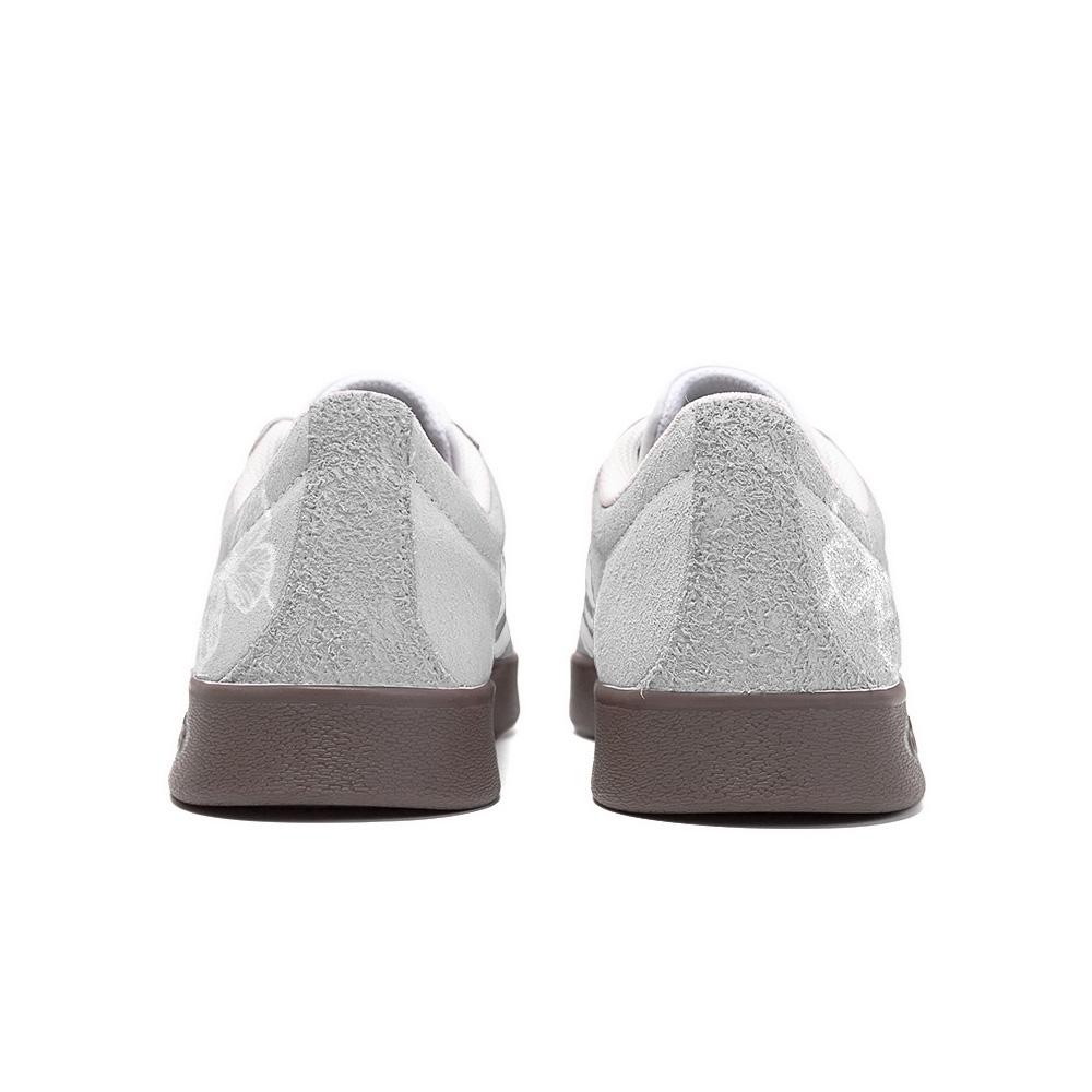 Adidas Neo Vl Court Half Stringed Curved Moon, Amber Leather Low top Skateboard Shoes Unisex Gray HQ1802(Team189-)