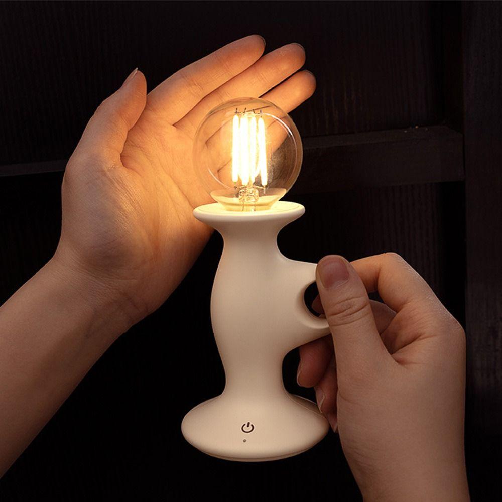 Romantic Retro Table Lamp Dimmable LED Atmosphere Lamp Candle Shape Light  Study