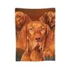 Flannel Throw Blanket Vizsla - Hungarian Pointer Collage Blankets Bedding Warm Plush Blanket for Bed Picnic Travel Home Couch