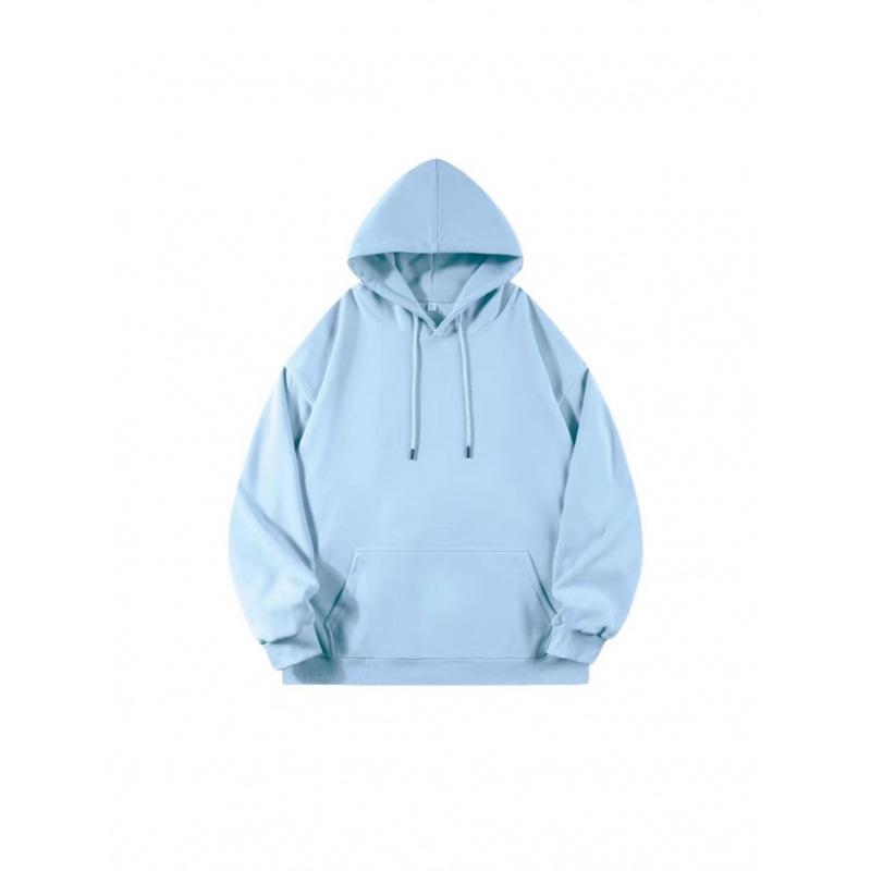 Logo-Emblazoned Cotton Hoodie, 320g, Autumn/Winter Couple's Loose Fit, Drop Shoulder