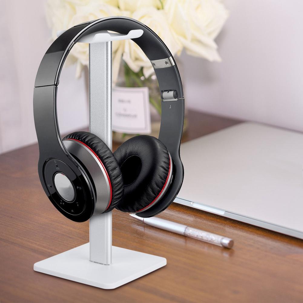Practical Headset Earphone Stand Holder Headphone Show Shelf Aluminum Bracket Black