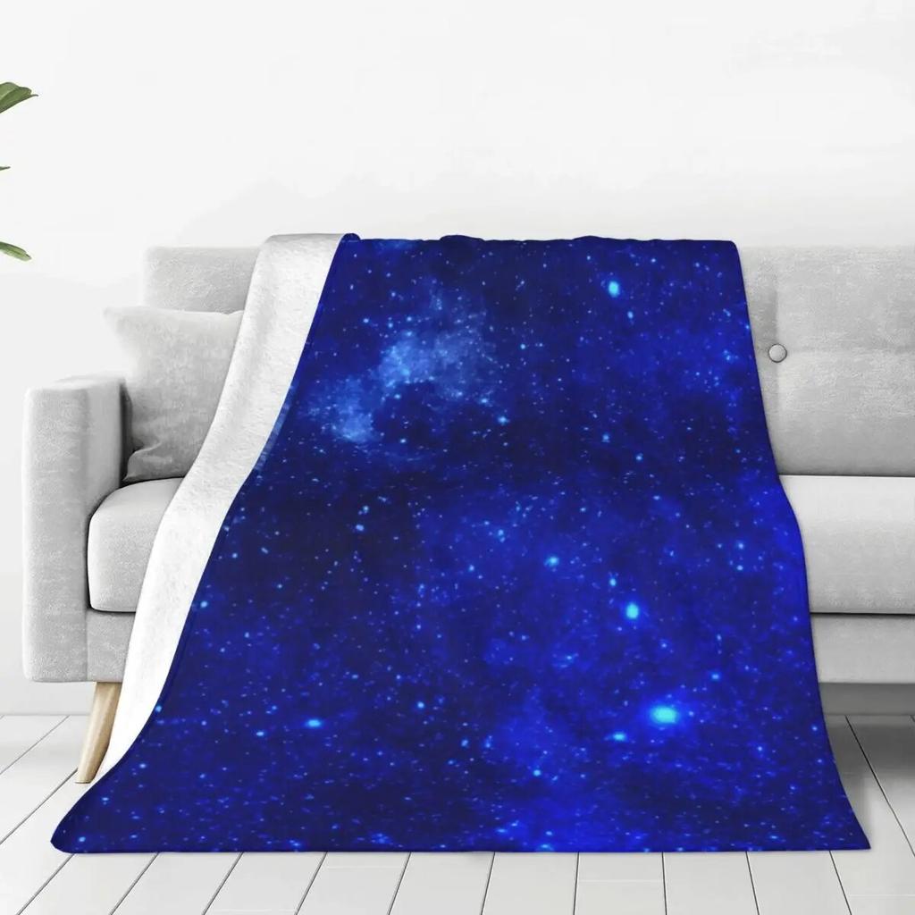 Galaxy Sky Print Flannel Blankets Quality Super Soft Colorful Milky Way Bedding Throws Travel Office Couch Bed Novelty Bedspread