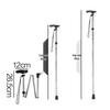 Adjustable Anti-Slip Aluminum Alloy Telescopic Folding Climbing Cane for Elderly – 5-Section Reinforcement