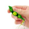 2PCS Fidget Toys Squeeze Pea Beans Keychain ADHD Decompression Toy Novelty Gifts Adults Children Juguetes Antiestrs Autismo