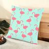 Cool Flamingo Cushion Cover Soft Short Plush Pillow Cover Smooth Cozy Texture Aesthetic Cushion Case Home Decor