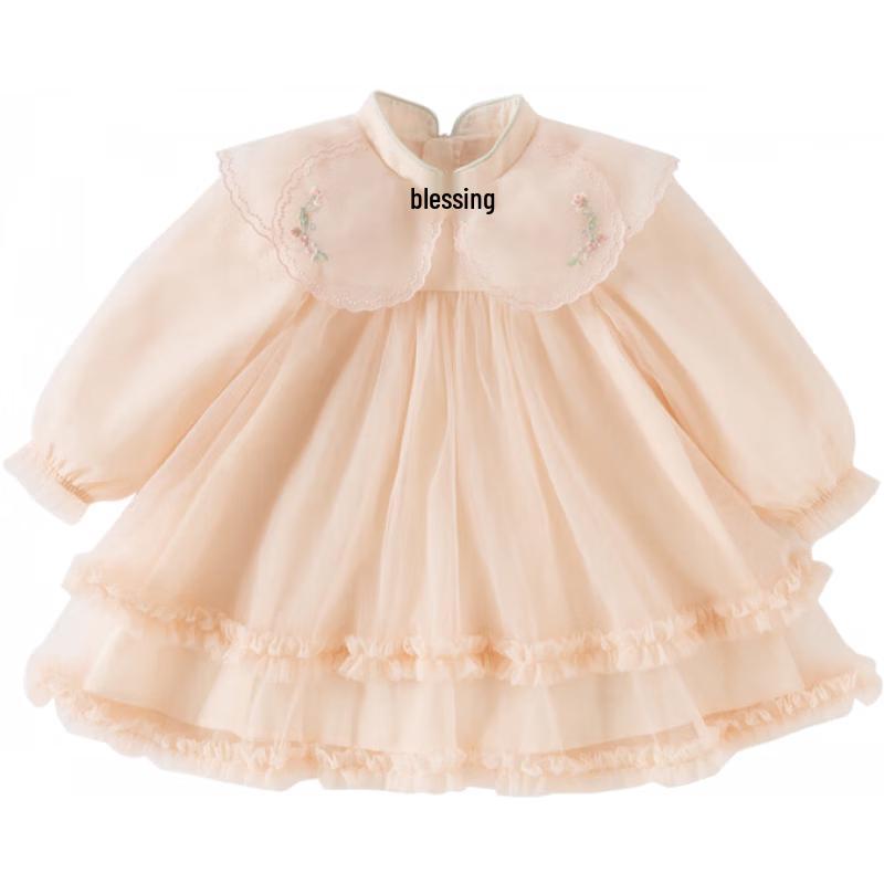 DAVE&BELLA Girls' Chinese Style Mesh Dress