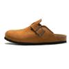 Ciabatte Mules Classiche a Punta Chiusa per Uomo con Sughero Scarpe Birken Stock Zoccoli Boston Ciabatte in Sughero Uomo Pantofole da Spiaggia in Scamosciato Uomo