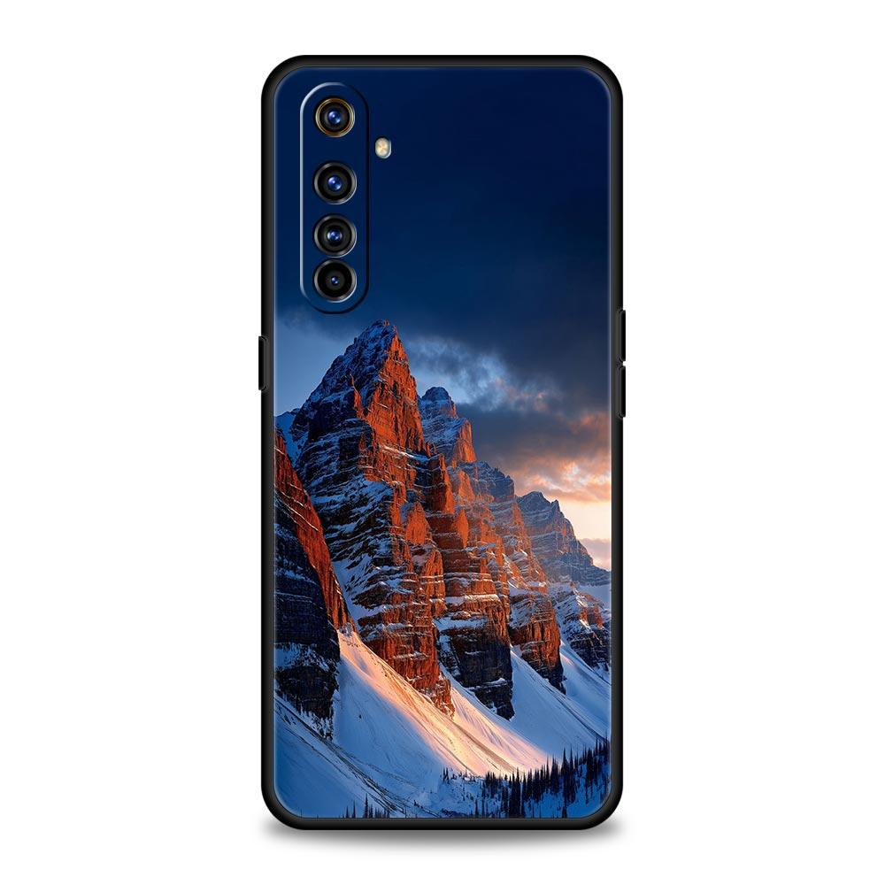 Mountain Peaks Landscape Phone Case For Realme 13 12 10 9 8 7 GT3 GT5 GT2 Pro Plus 5G C21 C25 C35 GT Neo 2 3 3T 5 Cover
