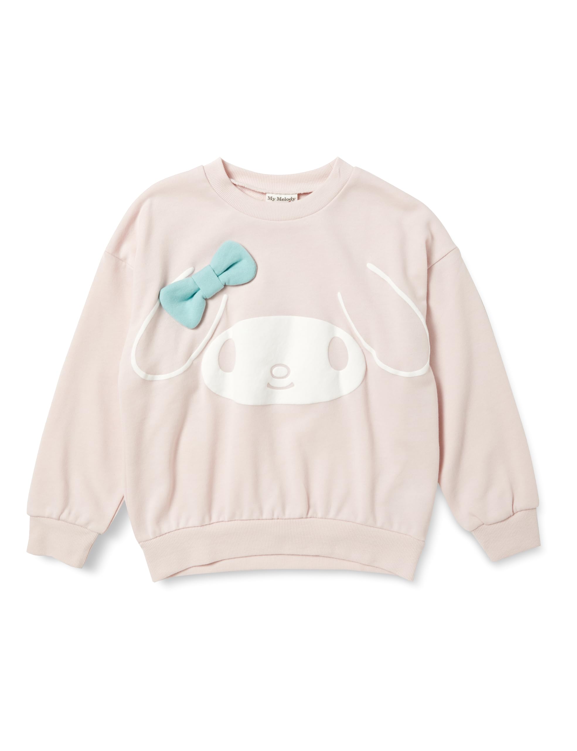 SANRIO My Melody Sweatshirt with Size 110 Ribbon, Girls, Pink, розовый