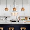 JOYINLED Boho Rattan Chandelier E27 Hand Woven Hemp Rope Hanging Light Vintage Farmhouse Bedroom Living Room Decor Pendant Lamps