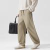 High Quality Lyocell Casual Pants Men's Autumn New Loose Straight Solid Color Retro Overalls