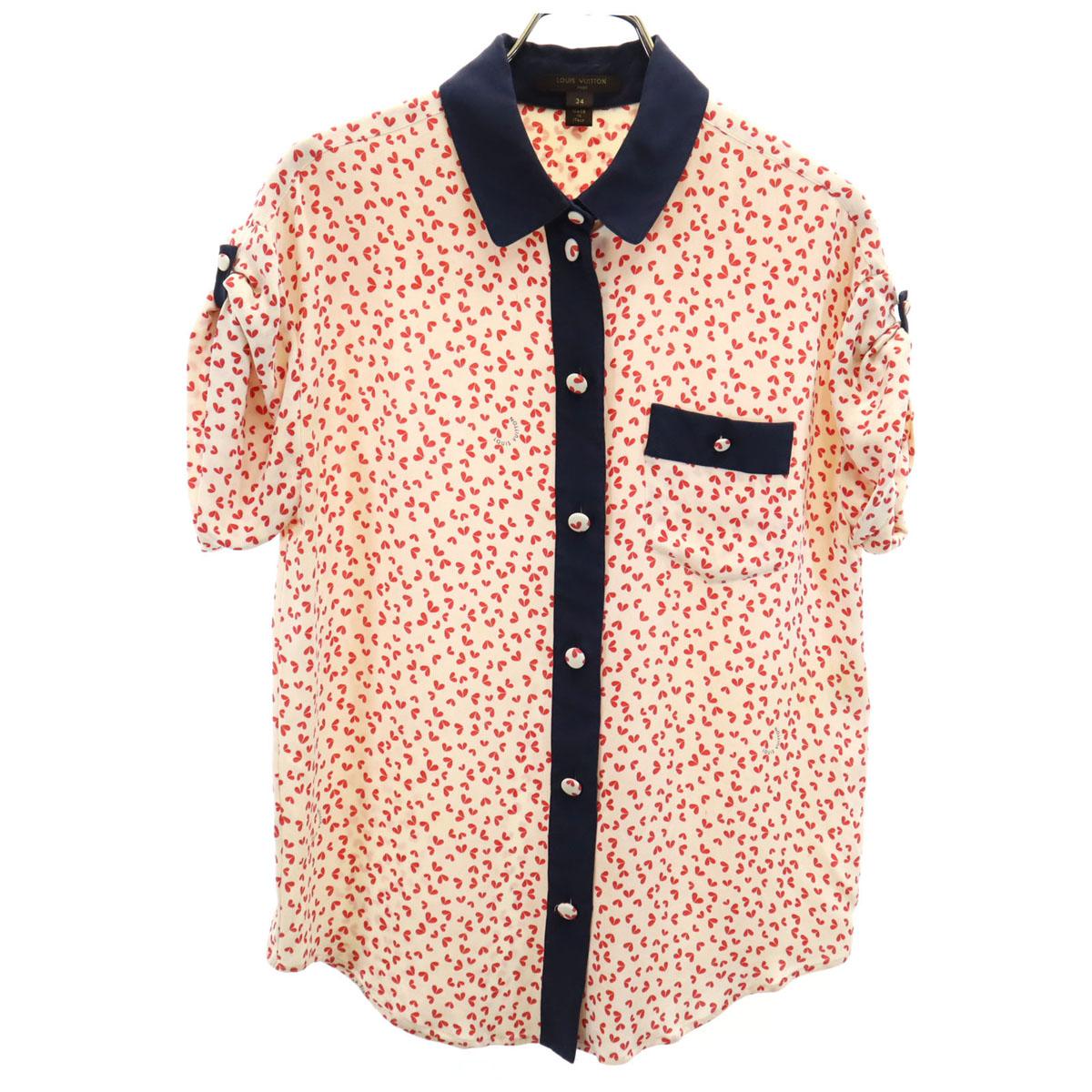 

LOUIS VUITTON made in Italy Overall handle Short sleeve blouse 34 Ivory Women Used