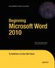 Kniha Beginning Microsoft Word 2010