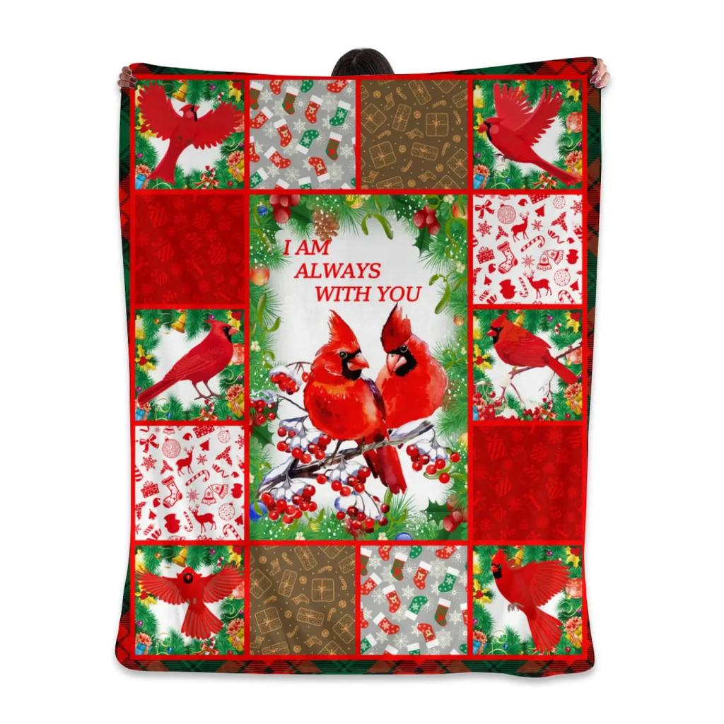 Bird Flowers Pattern Flannel Throw Blanket Super Soft Warm Lightweight King Queen Size for Bed Sofa Couch Blanket for Kids Gift