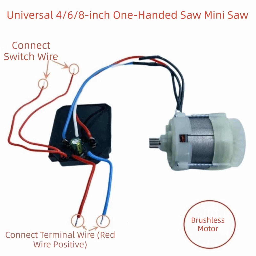 Brushless Design Chainsaw Motor 550-Type Mini Saw Motor Electric Chainsaw Motor DIY Upgrade