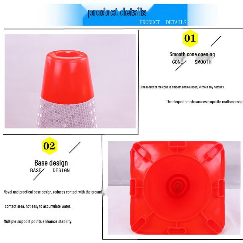 Reflective PVC Traffic Cone (50cm)