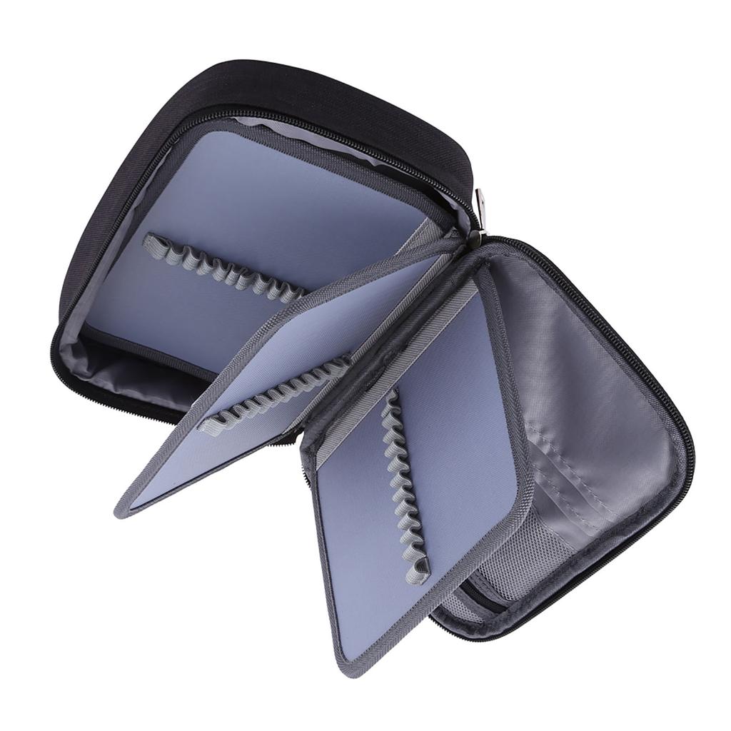 72 Slots Multifunction Foldable Fabric Pencil Case Large Capacity Zipper Pen Bag