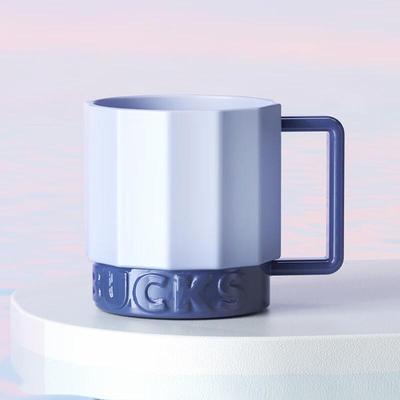 Starbucks Niebieski Geometryczny Ceramiczny Kubek 450ml