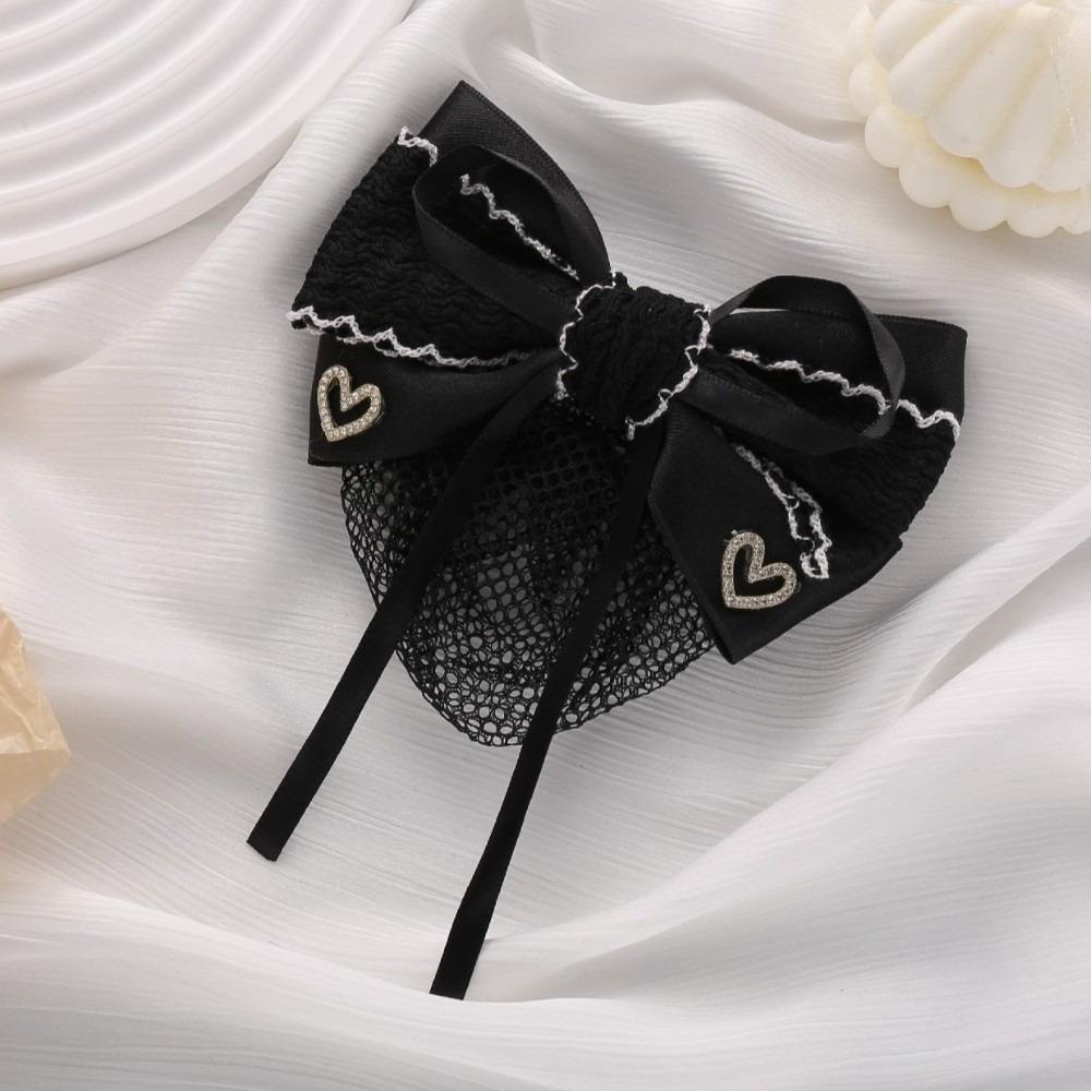 Elegant Net Bun Hair Cover Loose Mesh Nurses Spring Clip New Bun Snood Hair Clip  Funerals