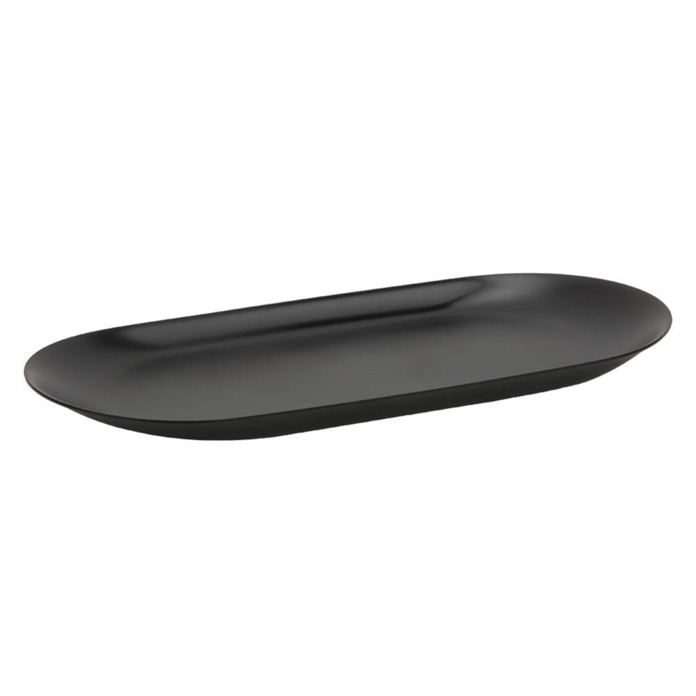 Auxiliary Tools 430 Stainless Steel Storage Tray Oval Shape 23CM Stainless Steel Tray Decorative Tray Bathroom Decor
