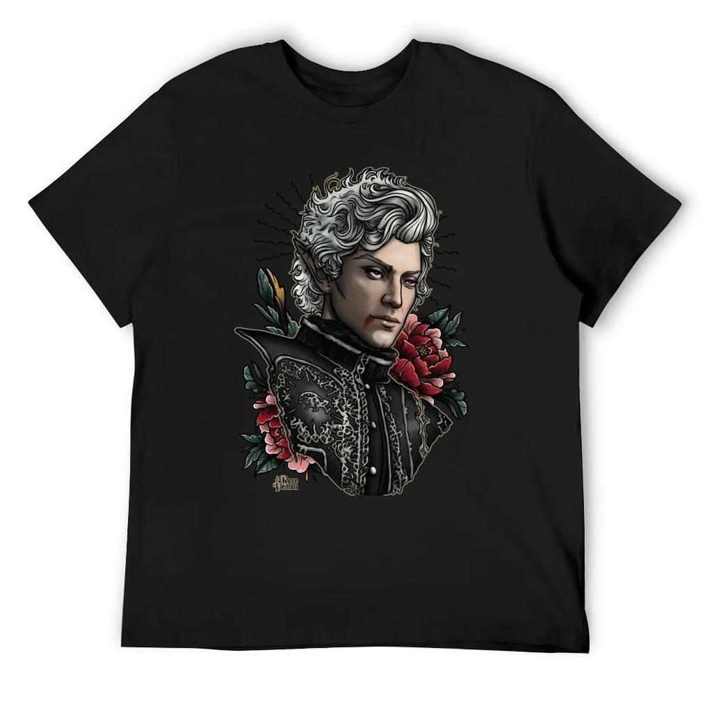 Astarion Vampire Bf T-Shirt Blue Archive Shirts Graphic Tees Summer Top Plain Men'S Clothing