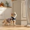 Striped Pet Polo Shirt Breathable Pet Pullover New Cat Polo Shirt  Cat