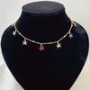 1PC  Colored Starfish Pendant Necklace, Stainless Steel Gold-plated Treatment, Anti-fading Necklace, Starfish Color Arrangement Is Rand