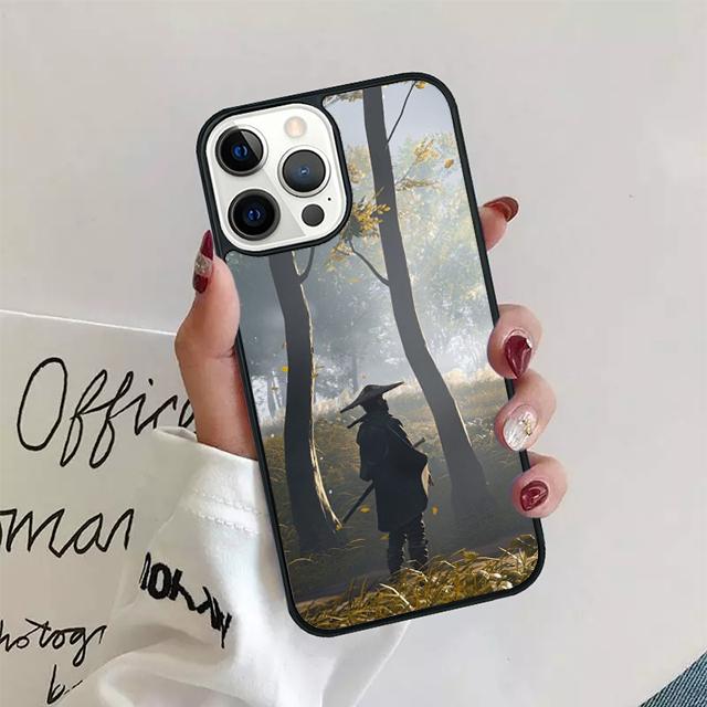 Japanese Samurai Phone Case For iPhone 11 12 13 14 Pro Max Mini Cover For iPhone X XS Max XR 5 6 7 8 Plus Coque