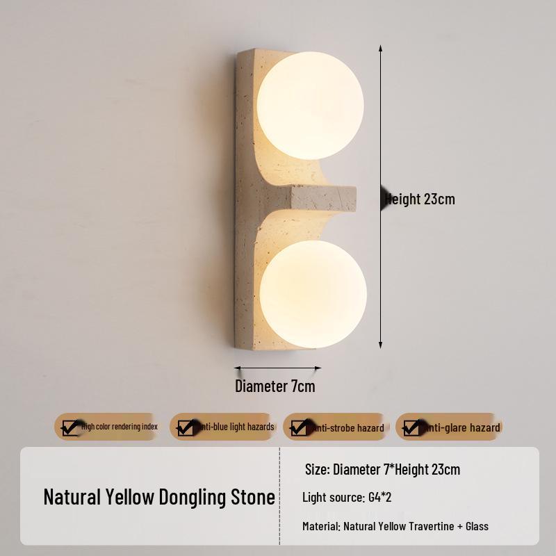Wabi-Sabi Style Japanese Walnut Wall Lamp for Living Room, Bedroom, Hotel Entrance, or Corridor.