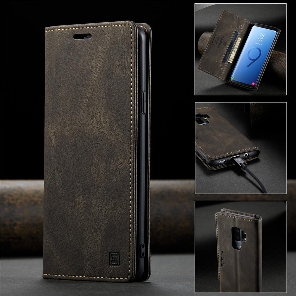 For Samsung Galaxy S9 Case Flip Leather Phone Cover For Samsung Galaxy S9 Plus Case Luxury Magnetic Flip Wallet Coque
