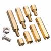 120PCS Nut Screws H ex Brass Spacer Assortment Kit Set Box Design M 3 Male Female Standoffs for P CB Board R epairing