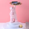 Adorable -Child Bear Figurine Dessert Snacks Organizer Tray Holder Jewelry Lounge Bedroom