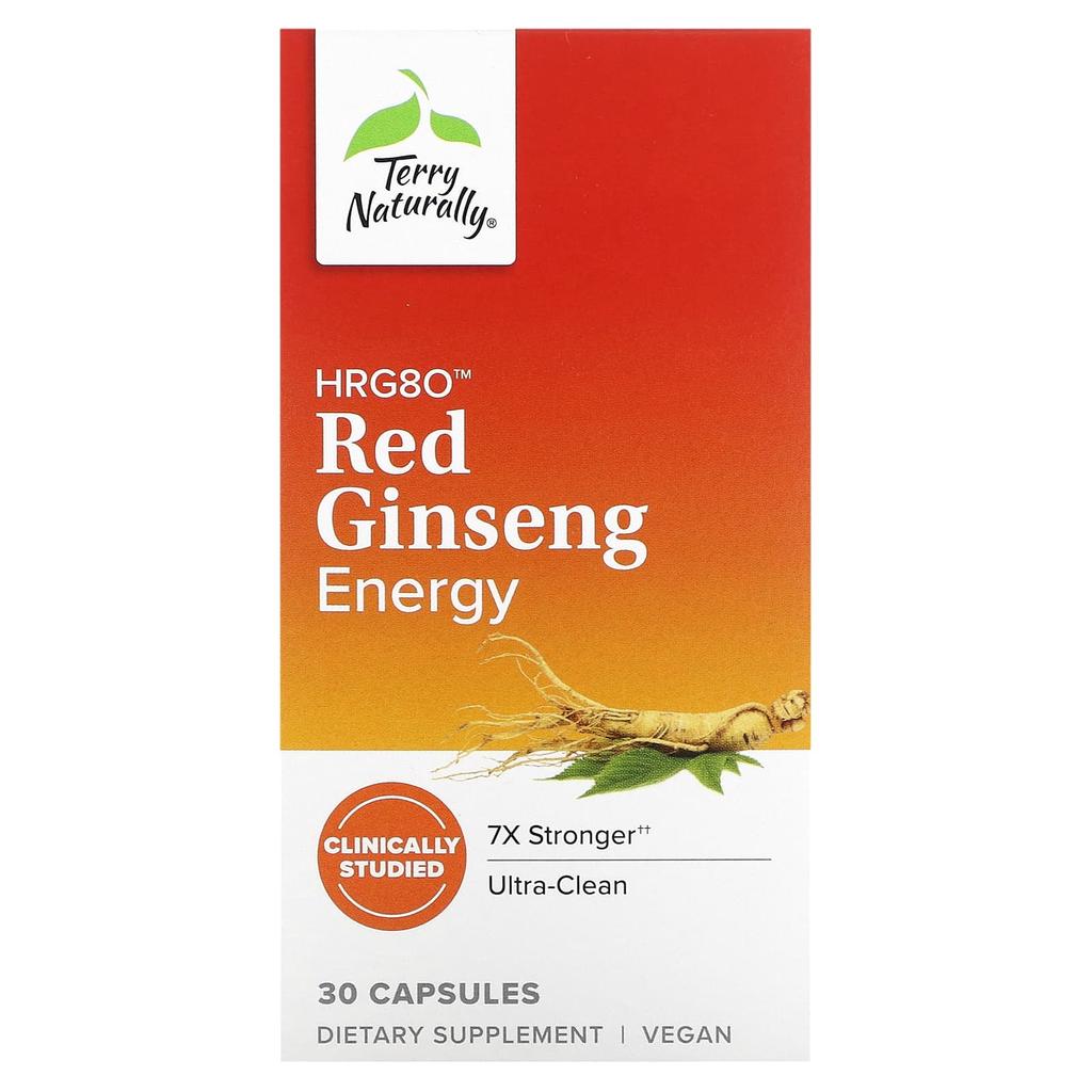 Hrg80 Red Ginseng Energy, 30 Capsules (200Mg Per Capsule)