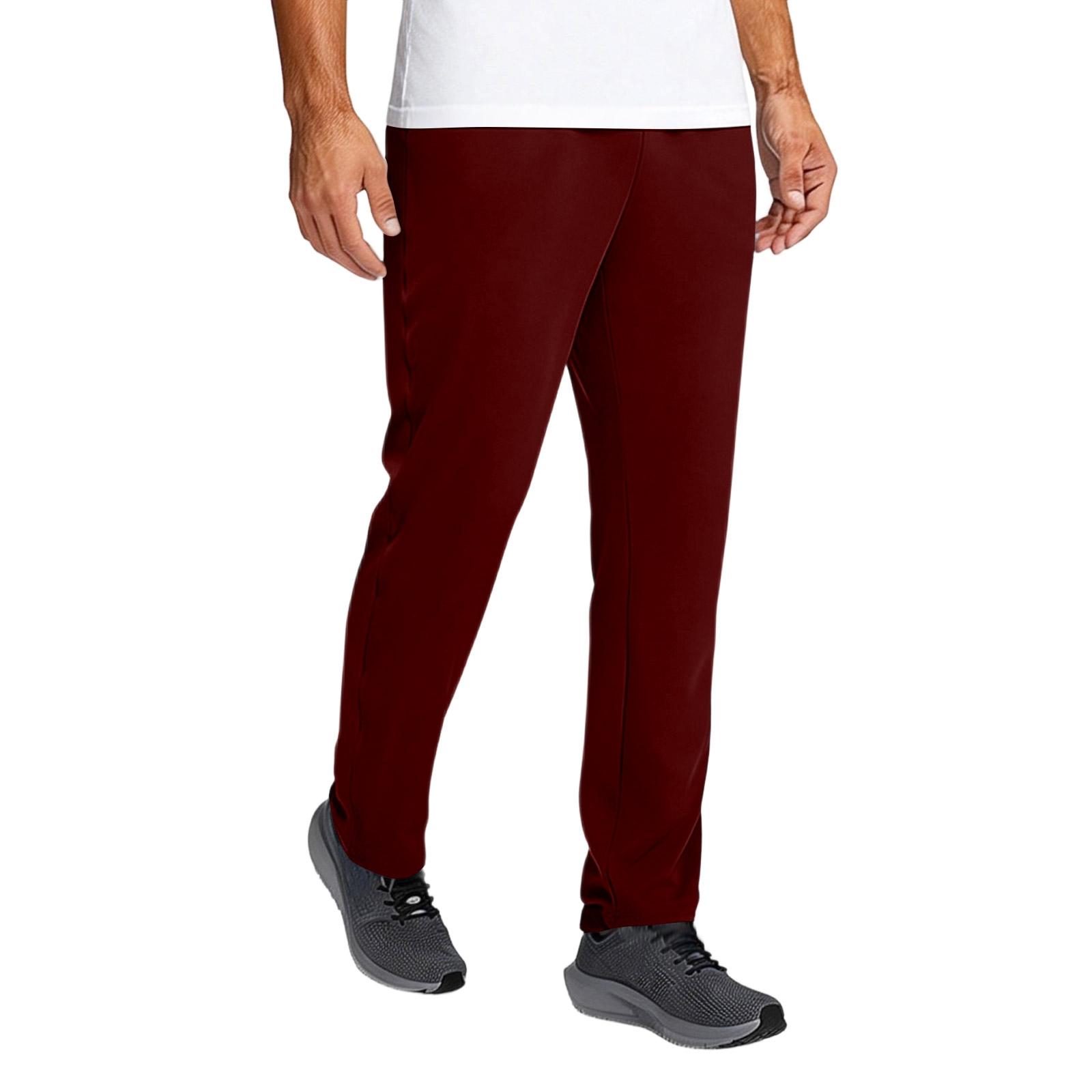 

Men s Athletic Training Track Pants | Lightweight Sweatpants For Soccer, Running & Workout XL винний