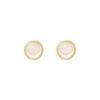s9Silver Needle Cat's Eye Stone Earrings for Women, Elegant Geometric Heart-Shaped High-End Earrings, Korean Style Ear Accessories