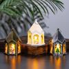 Luminous Wind Lantern Mini Merry Christmas Decor  Home Xmas Tabletop Decor