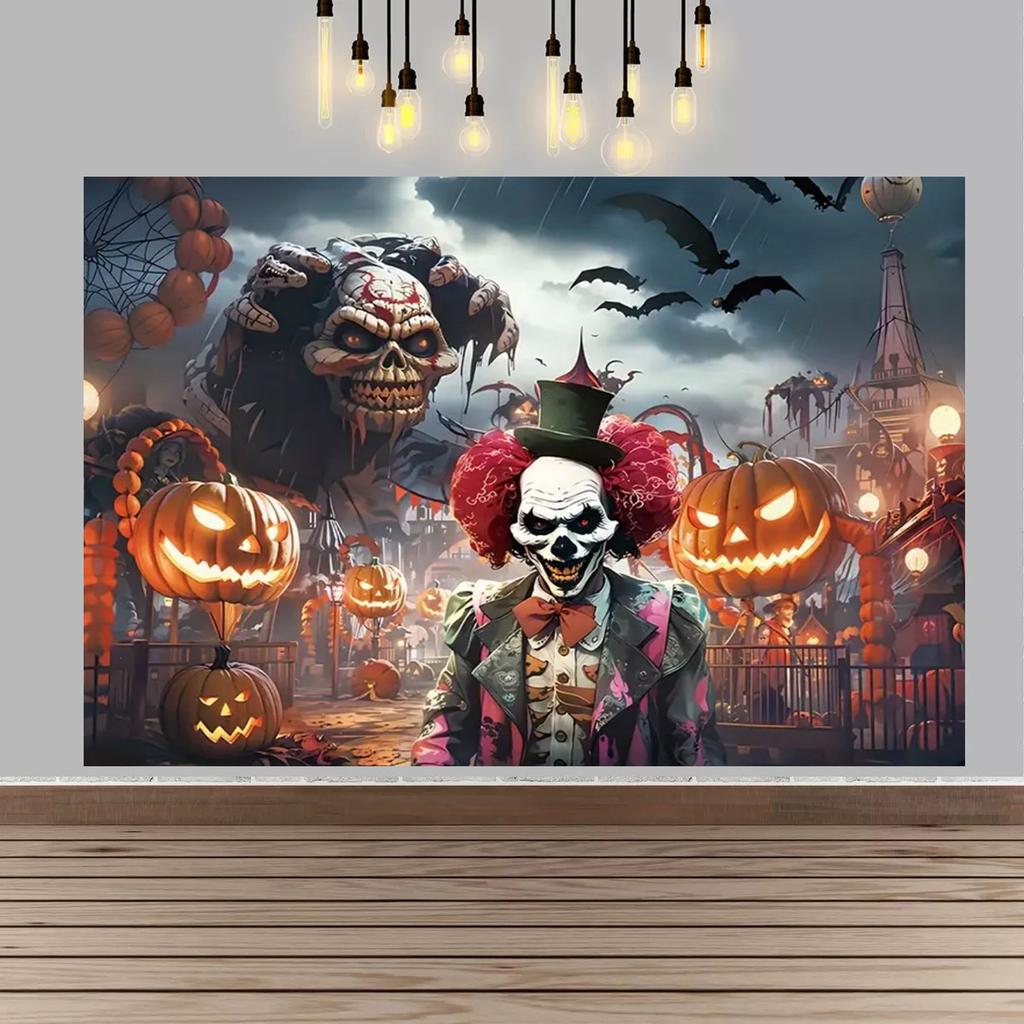 Halloween Party Decor Backdrop Halloween Ghost Bloody And Terrifying Haunted House Ghost Decor Party Supplies Photography Props